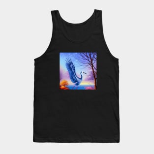 Blue Heron - Crane Tank Top